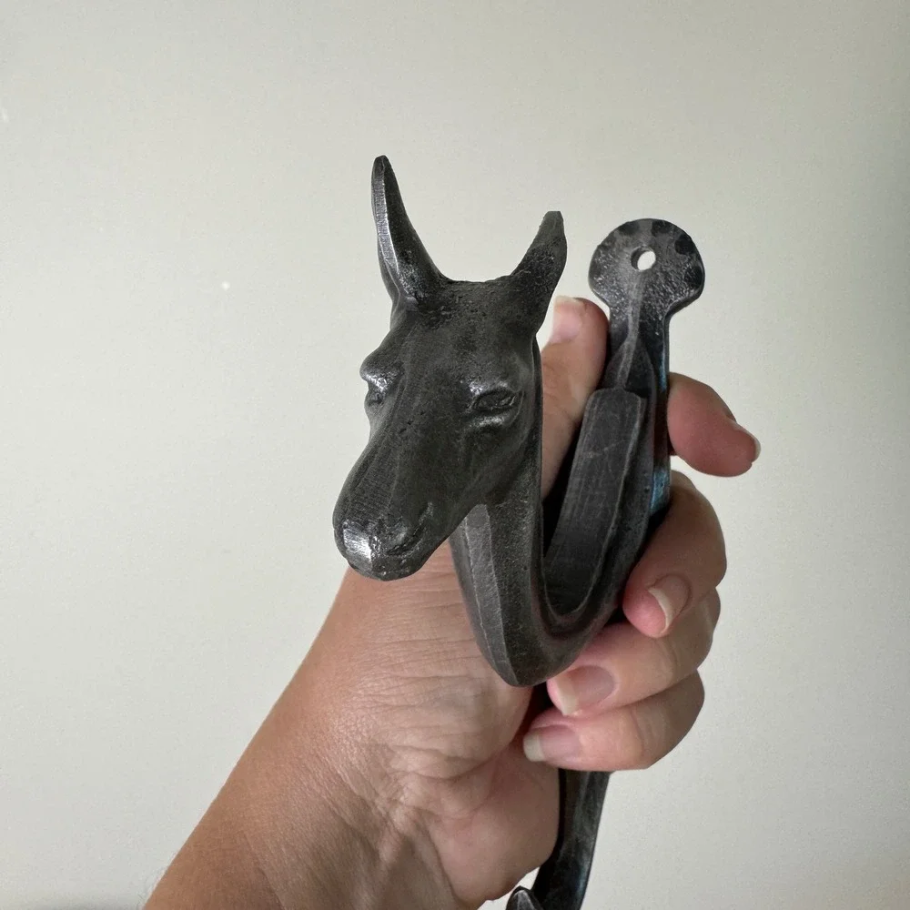 Vintage 1964 Whitehall Metal Studios Deer Head‎ Double Hook Hanger Metal